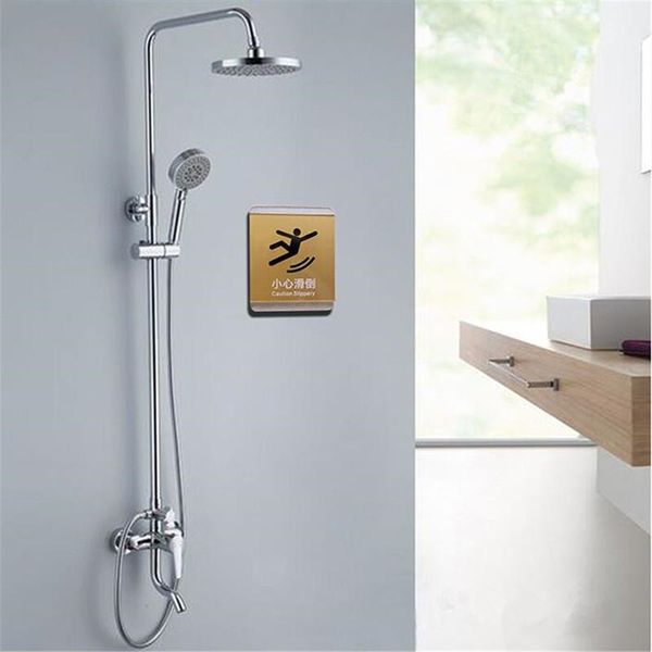 Cartello WC Si prega di sciacquare l'acqua Promemoria caldo Targa in acrilico Indicazione Suggerimenti per il bagno Guida Segnaletica Adesivo WC Altro hardware per porte