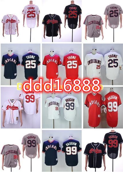 

2021 mens women youth baseball jerseys kids stitched 25 jim thome 99 ricky vaughn 7 kenny lofton 24 manny ramirez, Blue;black