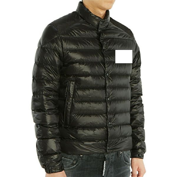 

monclair luxury french men's down jacket maya france brand designer stand-up collar zipper jackets, Black