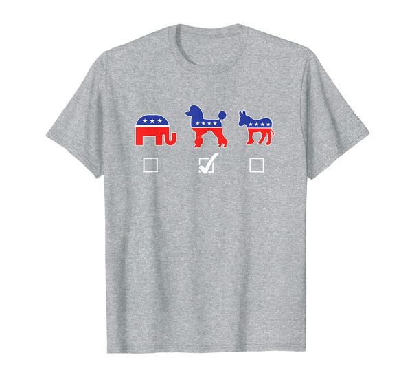 

republican democrat funny poodle shirt, White;black
