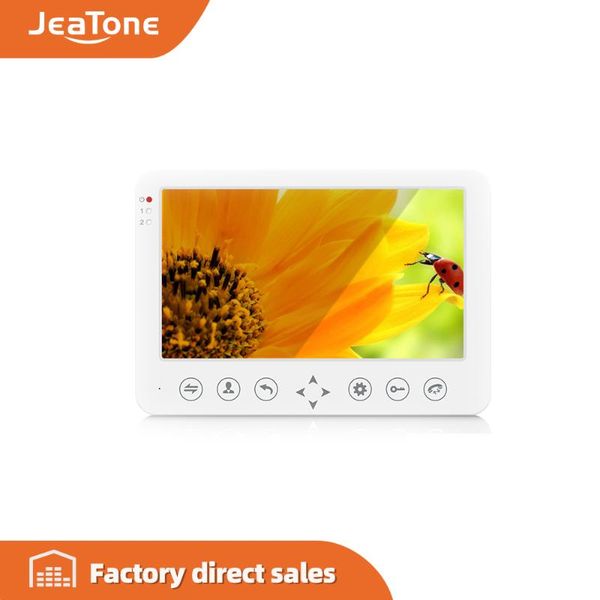 

video door phones jeatone 7 inch tft lcd monitor color phone intercom system home security indoor camera