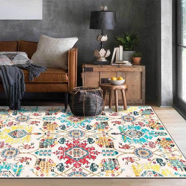 

200x300cm bohemian retro color multicolor ethnic style living room bedroom bedside carpet floor mat customization carpets
