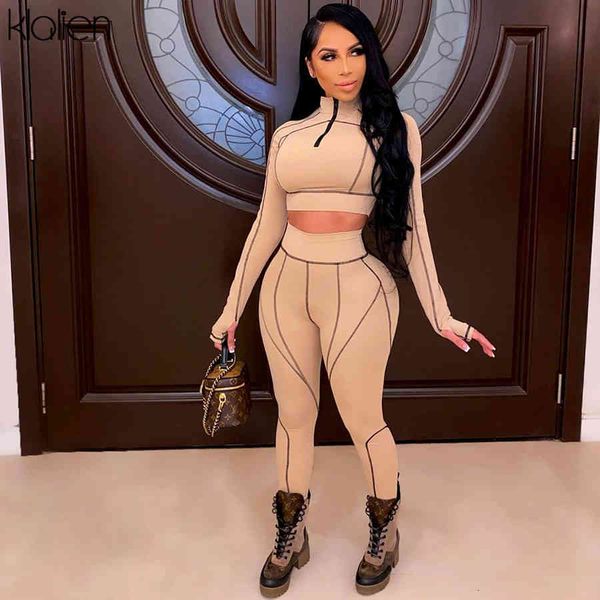 

tracksuits casual zipper trousers tracksuit women skinny elastic fashion street basic sport fitness two piece set female, Gray