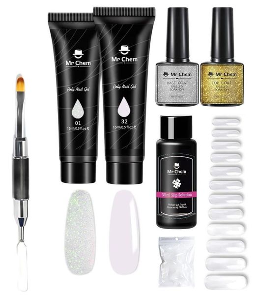 

nail gel 15ml poly kit quick building set uv polish extensions acrylic uñas, Red;pink