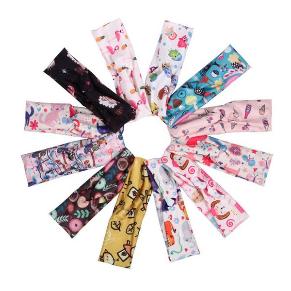 

girls hair accessories baby headbands childrens cute flower cartoon hairband elastic head bands hairbands b7466, Slivery;white