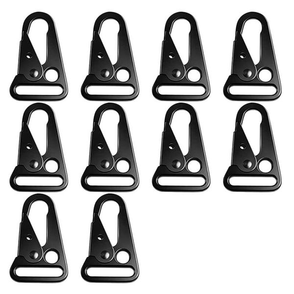 

cords, slings and webbing 10 pieces olecranon hook gear carabiner hanging outdoor buckle black