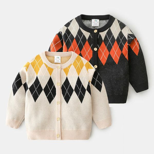 

baby boys cardigan fashion geometric knitted sweaters toddler boy clothing autumn jacket for casual sweater, Blue