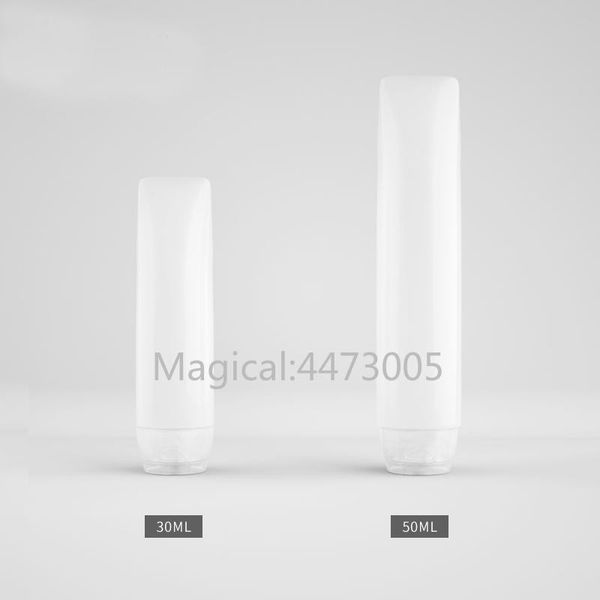 

storage bottles & jars 50/100pcs 30ml50ml empty white pe hand cream container,squeeze cosmetic soft hose tubes,portable facial cleanser bott