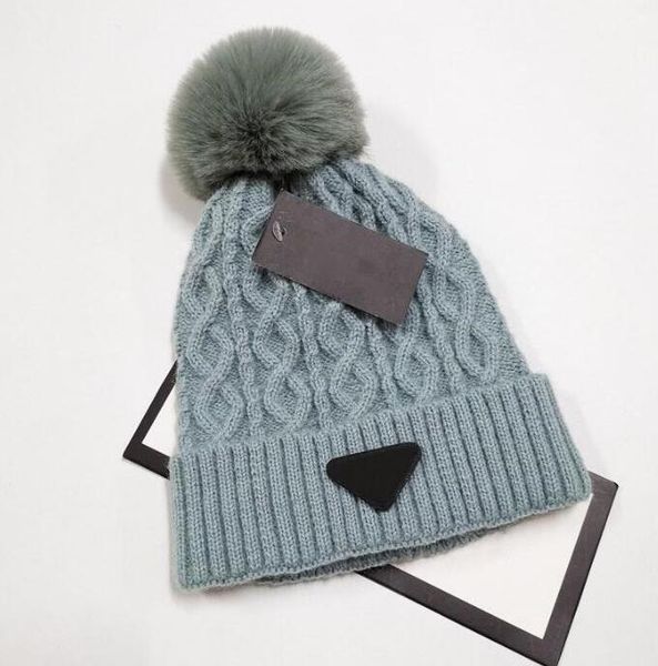 

wholesale winter caps hats women and men beanies with real raccoon fur pompoms warm girl cap snapback pompon beanie 685, Blue;gray