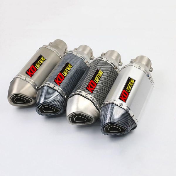 

38-51mm diameter 310mm length motorcycle exhaust muffler pipe with db killer stainless steel system