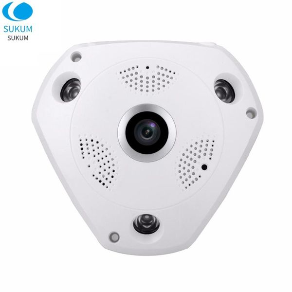

mini ahd camera 1080p 180 degree 360 fisheye lens osd menu ir leds plastic dome surveillance indoor ip cameras