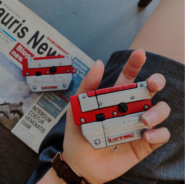 

classic faith jdm red head machine ivtec cases for airpods pro 2 cute 3d soft silicon headset cover