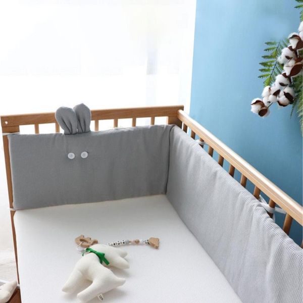 

bedding sets baby bed bumpers cotton waffle ears infant born protection cushion sleepping pillows in the crib fence