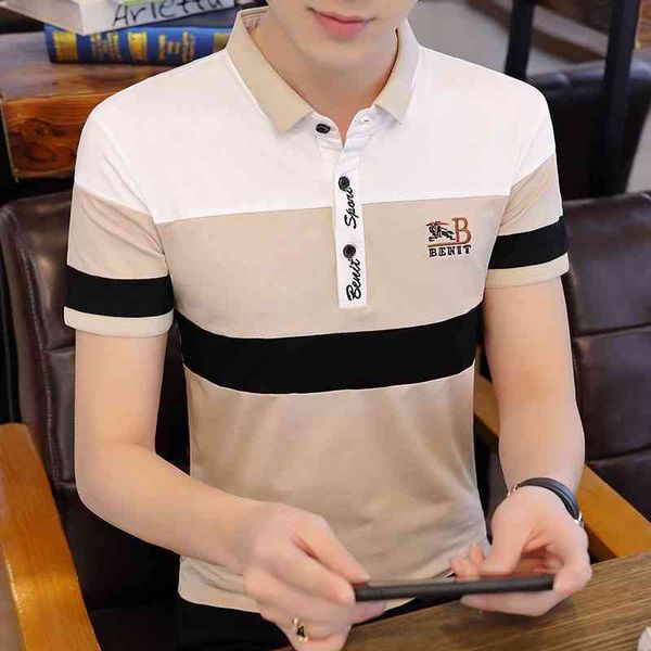 

men's short sved striped cotton golf tennis large solid polo, slim fashionable, novel, breathable, and, White;black