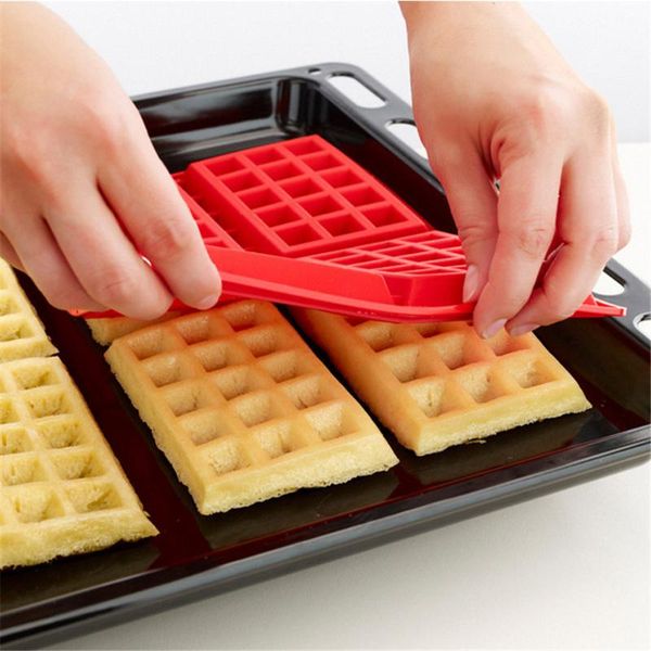 

baking moulds diy silicone waffle mold non-stick kitchen bakeware cake mould makers for oven high-temperature set cooking tool