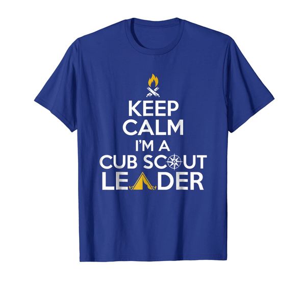 

keep calm i'm a cub scout leader t-shirt, White;black