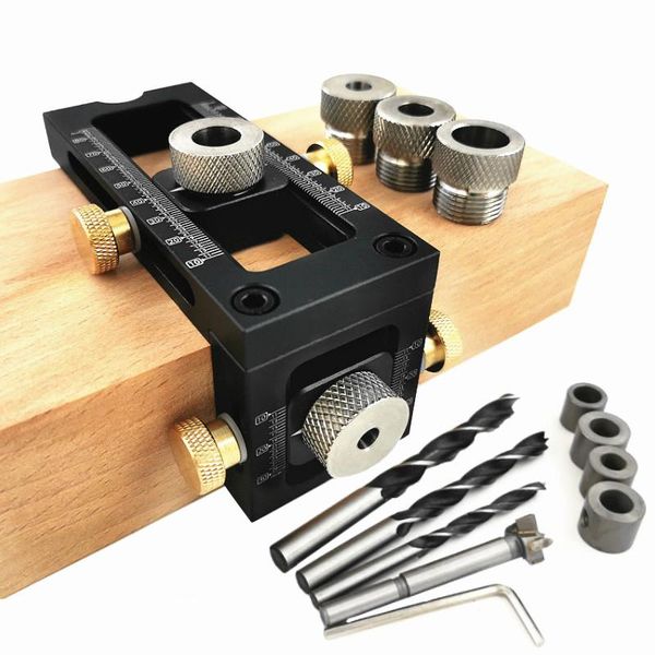 

professional hand tool sets concealed flat head cross pocket hole jig puncher locator doweling for diy furniture connecting carpentry tools