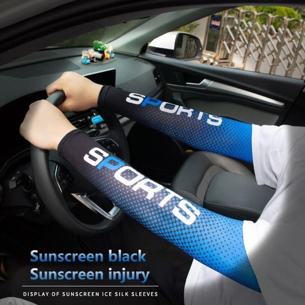 

elbow & knee pads sports cycling arm sleeves face mask scarf ice silk warmer running basketball cover cuff breathable sunscreen guard, Black;gray