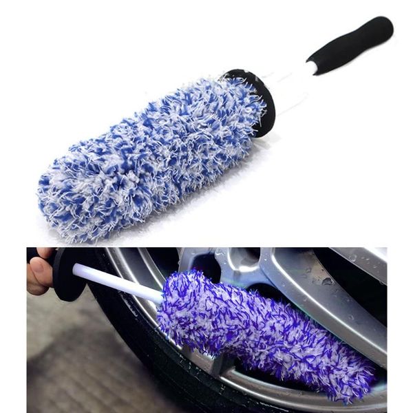 

car sponge 2021 wheel tire brush detailing kit rim brushes cleaning microfiber cloth great to clean dirty tires
