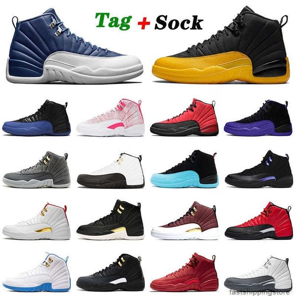 

indigo 12 12s xii jumpman mens womens university gold basketball shoes game royal black the master gym red dark grey outdoor trainers
