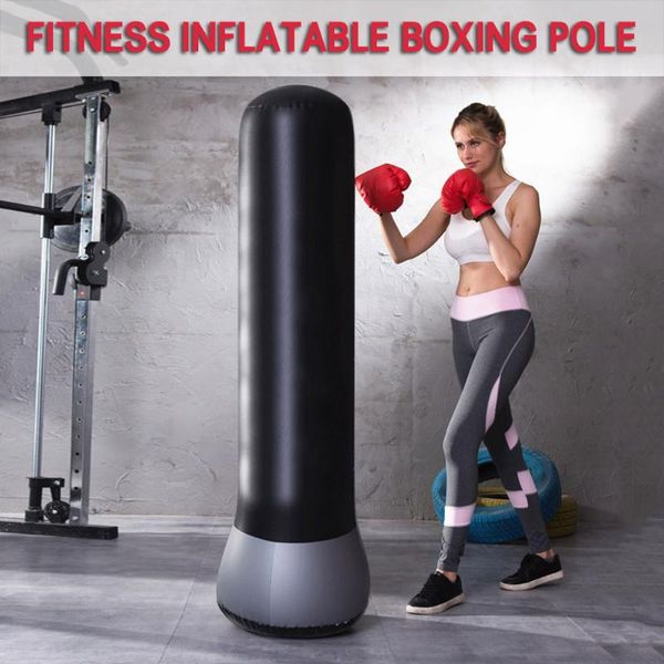 

sand bag vertical inflatable boxing pvc thickening pillar tumbler fight column punching for children sandbags#3
