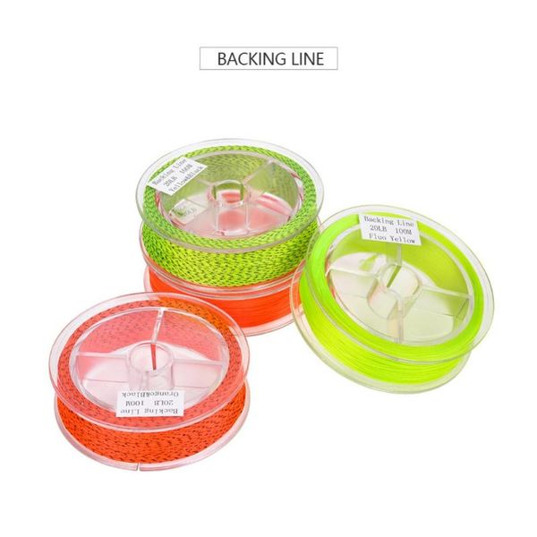 

braid line flying fishing backing nylon braided pull force spare wire extension 100m
