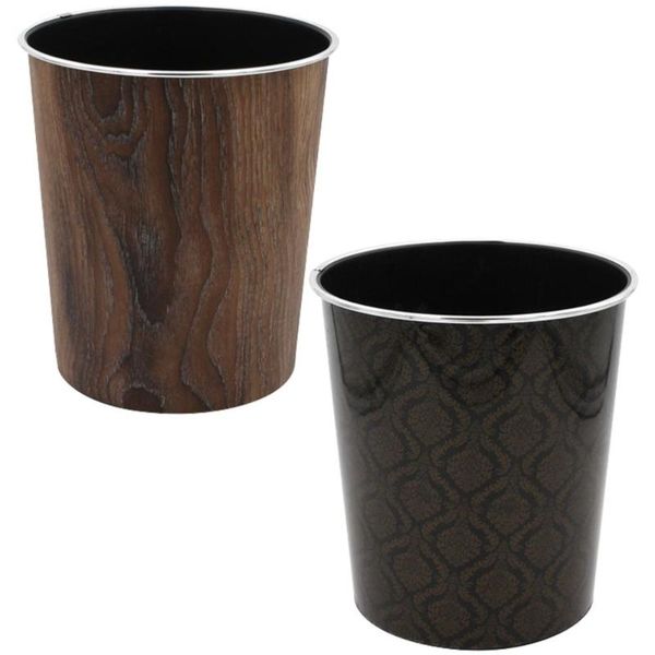

waste bins 2pcs garbage recycling container storage bucket office trash can