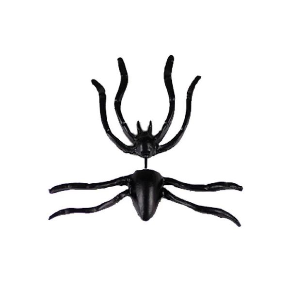 

stud gothic jewelry horror spider piercing ladies black earrings punk party holiday gifts for friends, Golden;silver