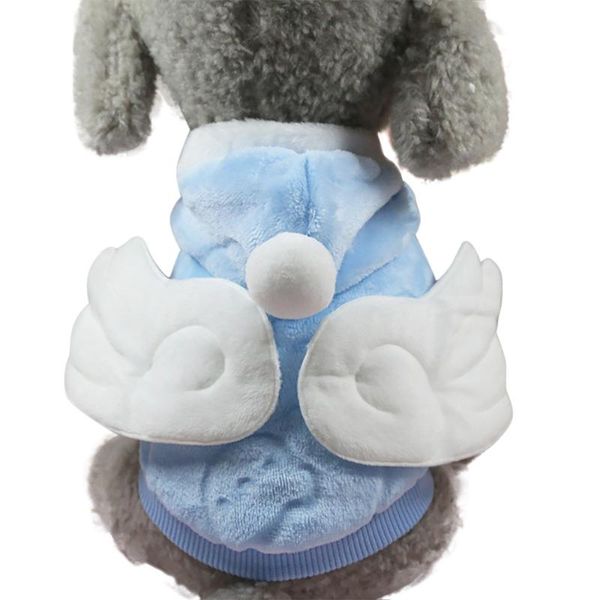 

dog apparel transer jacket for dogs cat fashion clothing kawaii angel wings warm coral velvet winter coat 18 dec20 p45