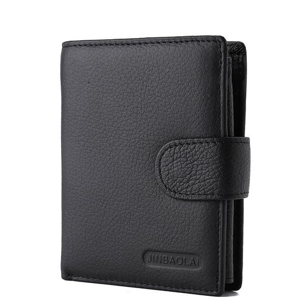 

wallets men wallet genuine leather card holder designer bifold minimalist small purse for coins, Red;black