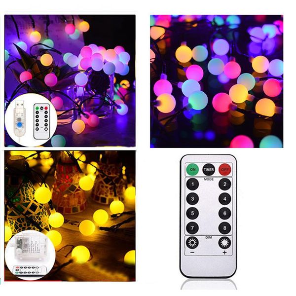 

strings 1pcs led ball garland lights waterproof outdoor lamp christmas decoration