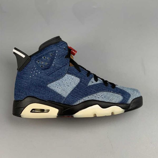 

jumpman 6 washed ddnim mens womens basketball shoes 6s fashion sneakers