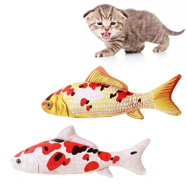 

cat toys creative simulation crucian carp catnip fish funny p toy u7y6