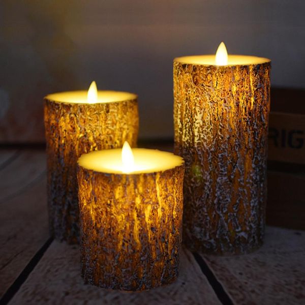

electronic candle lamp simulation pine shape lights tealight romantic party decoration candles