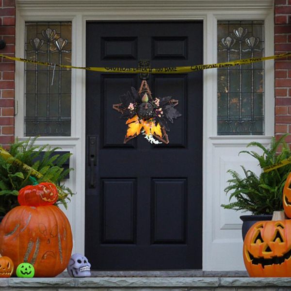

1pc wreath rattan hanging ornament door for home decorative flowers & wreaths