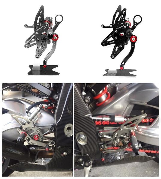 

pedals cnc adjustable rearsets footrests foot rest pegs set for s1000rr 2009 2010 2011 2012 2013 2014 & s1000r 2021
