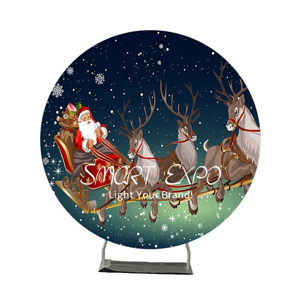 

retail supplies circle banner stands party extend image holder with custom printing and flat bag packing