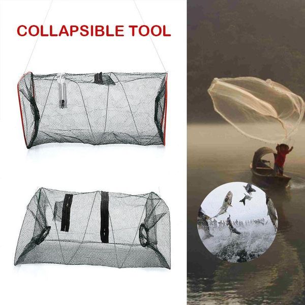 

fishing accessories green gear collapsible dip net fish trap nets tackle practical folding fishnet foldable durable