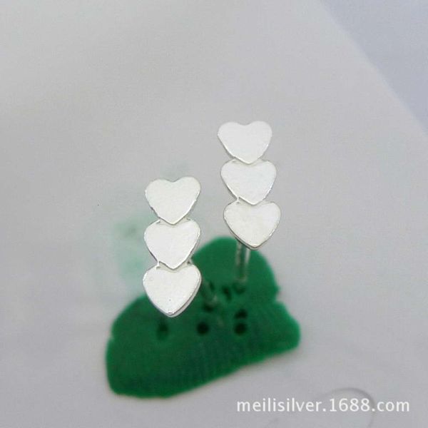 

charismatic yinhui pure earrings connected heart-shaped test