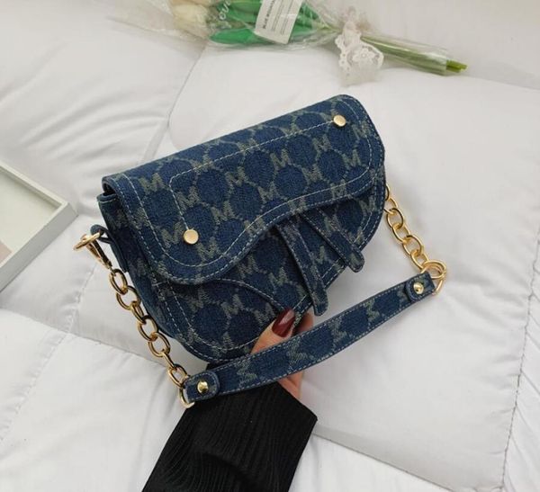 

evening bags net red selling women's bag 2021 fashion one shoulder armpit texture messenger letter saddle