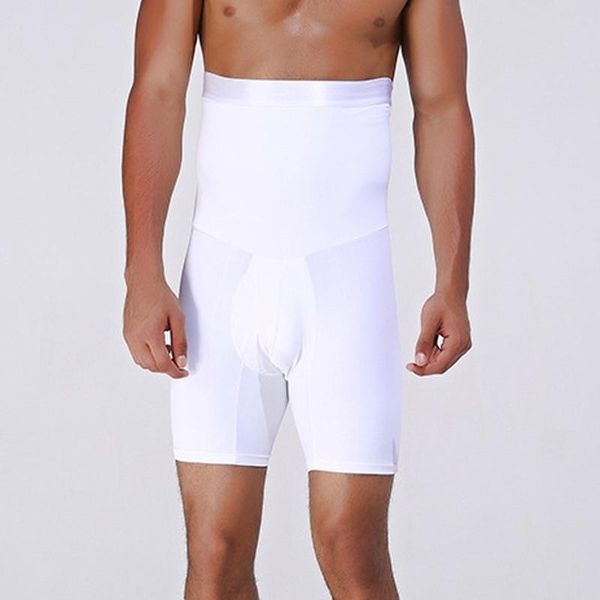

men ultra lift slimming body shaper tummy boxer high waist brief panties cmg786 gym clothing, White;black