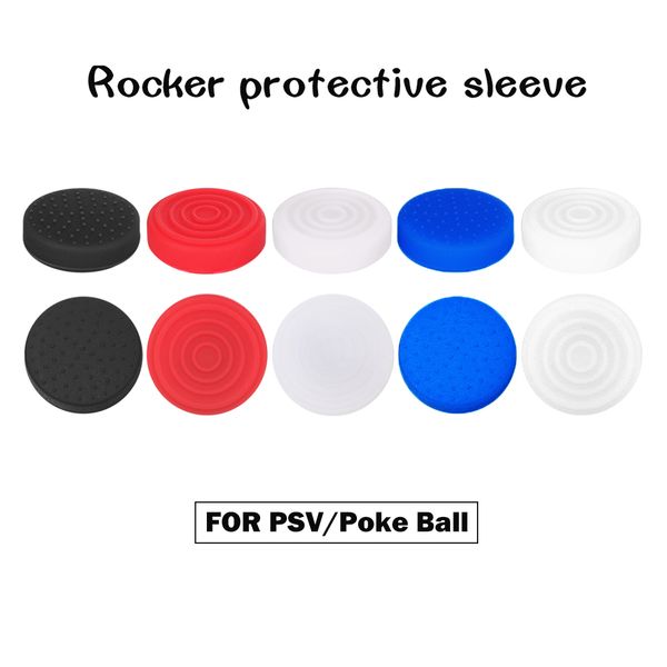 

6 pcs silicone thumbstick grip cap joystick analog protective cover case for sony playstation psvita ps vita psv 1000/2000 slim