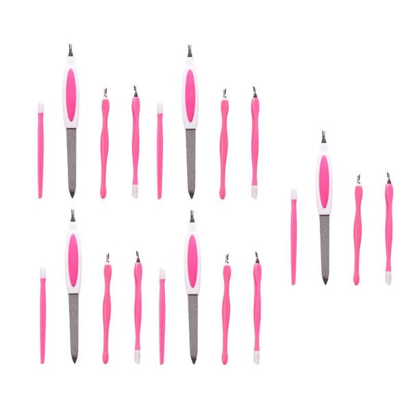 

nail art kits 1 set/20pcs handheld tool dead skin fork embossing stick file