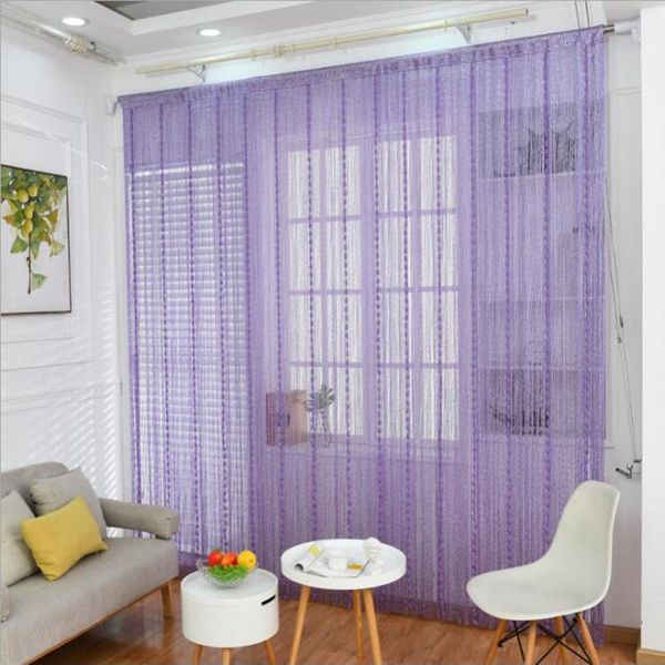 

curtain & drapes zidetang silver silk lantern line string tassel home el shopping mall partition porch decorative solid curtai