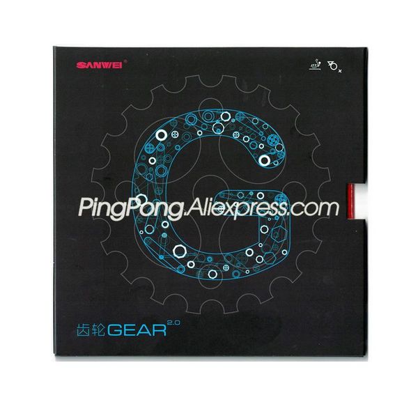

2.0 / gear (backhand counter-attack) sanwei table tennis rubber pong sponge raquets