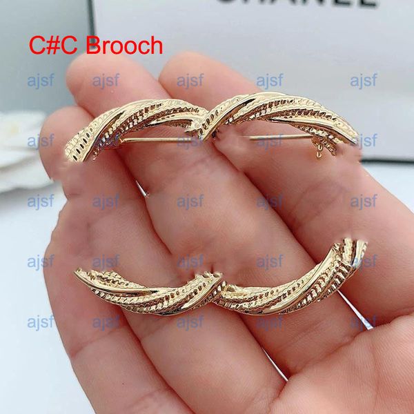 

designer brooch rhinestone luxury letter brooches pins pearl brooches fashion jewelry fashion crystal, Gray