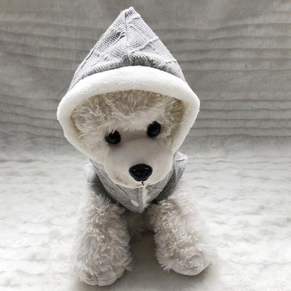 

dog apparel pet coat autumn winter clothes warm knitting acrylic jackets sport style puppy hooded clothing for small
