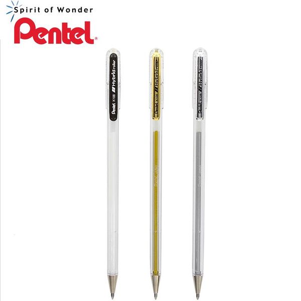 

gel pens 3 pcs pentel metal pen 0.8mm k108 brush highlights stroke art painting po decoration