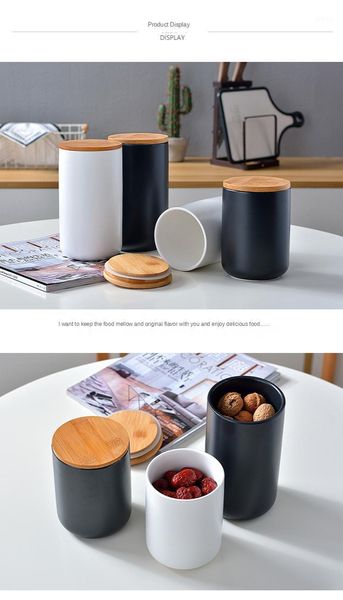 

storage bottles & jars matte ceramic sealed jar coffee candy coarse cereals seasoning household
