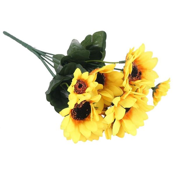 

decorative flowers & wreaths 30cm artificial sunflower silk flower floral fake wedding decoration(14 heads)